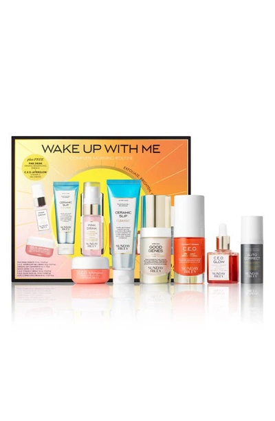 Shop Sunday Riley Wake Up With Me Complete Morning Routine Set $178 Value