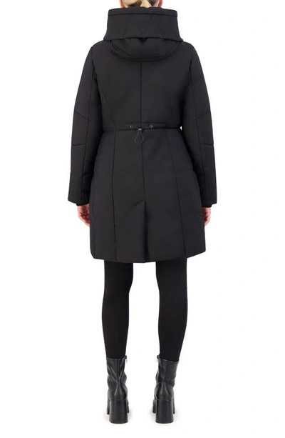 Shop Cole Haan Signature Stretch Twill Parka In Black