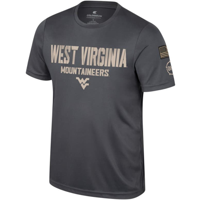 Shop Colosseum Charcoal West Virginia Mountaineers Oht Military Appreciation  T-shirt