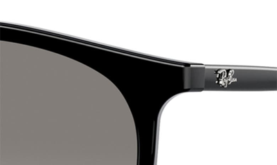 Ray Ban Ray-ban 54mm Gradient Phantos Round Sunglasses In Black