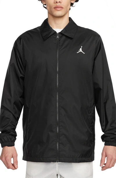 Shop Jordan Flight Mvp Nylon Jacket In Black/ Sail