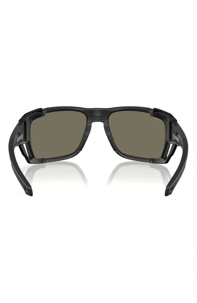 Costa Del Mar King Tide 8 60mm Polarized Rectangular Sunglasses In Blue