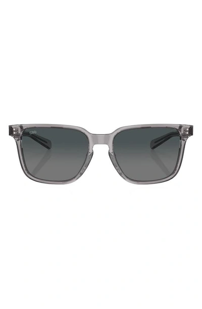 Costa Del Mar Kailano Smk Crystl Gry Grad 580g  Square Polarized Sunglasses In Grey Gradient