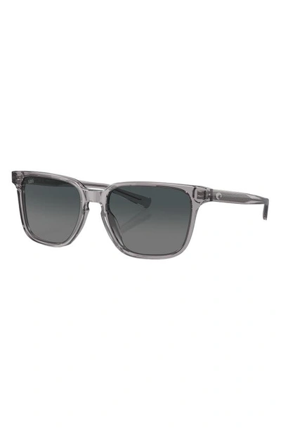 Costa Del Mar Kailano Smk Crystl Gry Grad 580g  Square Polarized Sunglasses In Grey Gradient