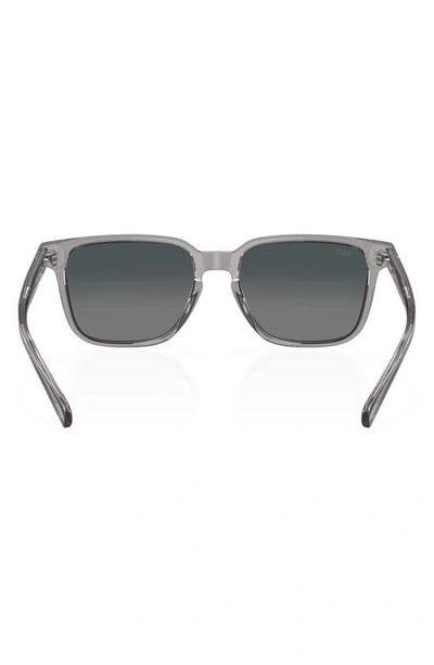 Costa Del Mar Kailano Smk Crystl Gry Grad 580g  Square Polarized Sunglasses In Grey Gradient