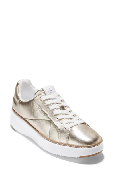 Shop Cole Haan Grandpro Topspin Sneaker In Soft Gold