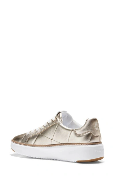 Shop Cole Haan Grandpro Topspin Sneaker In Soft Gold