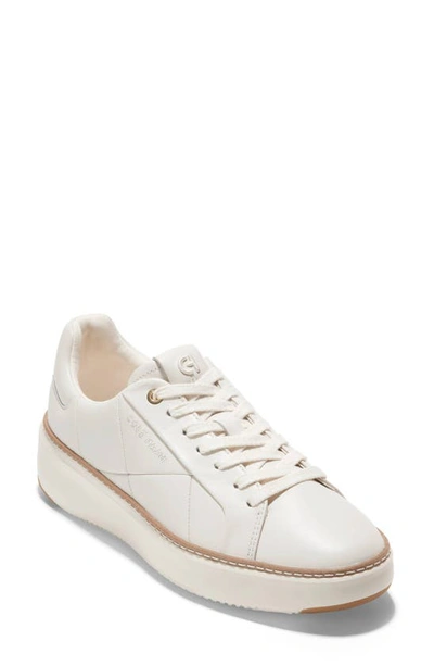 Cole Haan Grandpro Cloudfeel Topspin Platform Sneaker In Ivory Quil