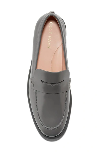 Shop Cole Haan Geneva Lug Sole Penny Loafer In Pavement B