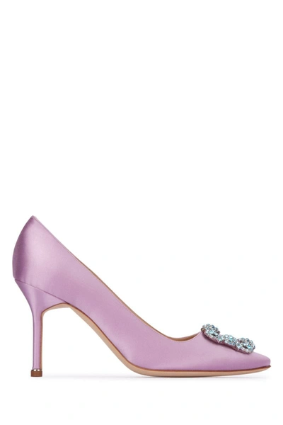 Shop Manolo Blahnik Heeled Shoes In Mpur