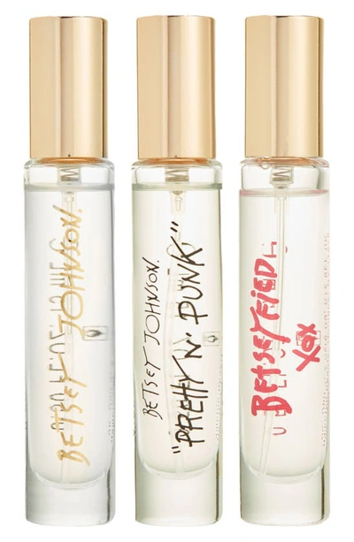 Shop Betsey Johnson 3-piece Travel Eau De Parfum Set