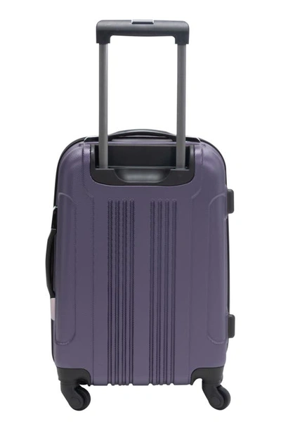 Kenneth Cole Out Of Bounds 20" Hardside Carry-on Luggage In Smokey Purple