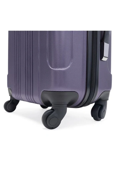 Kenneth Cole Out Of Bounds 20" Hardside Carry-on Luggage In Smokey Purple