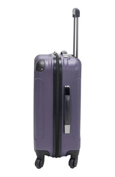 Kenneth Cole Out Of Bounds 20" Hardside Carry-on Luggage In Smokey Purple