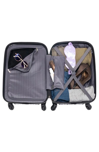 Kenneth Cole Out Of Bounds 20" Hardside Carry-on Luggage In Smokey Purple