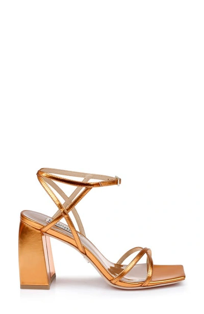 Shop Badgley Mischka Collection Ivanka Ankle Strap Sandal In Rust