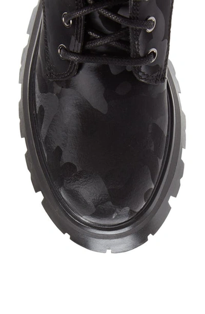 Shop Dkny Sava Combat Boot In Black Camo