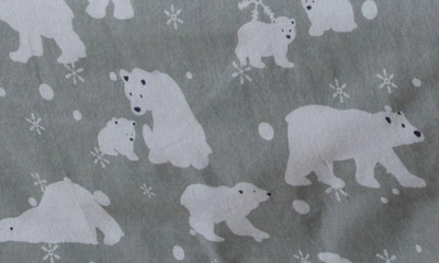 Woven & Weft Turkish Cotton Flannel Sheet Set In Polar Bears