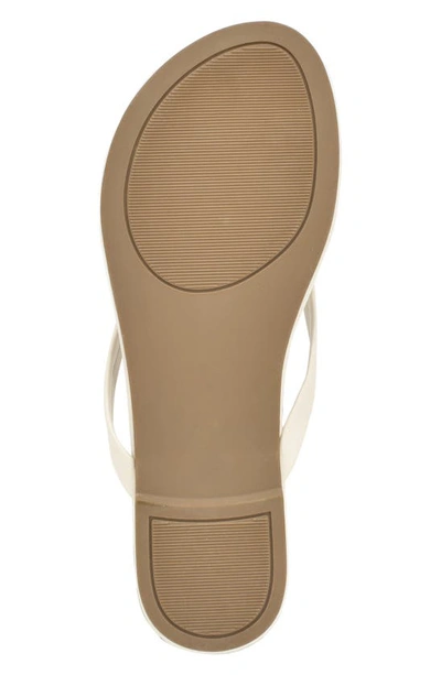 Shop Calvin Klein Crude Flip Flop In Cream