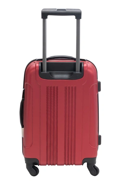 Shop Kenneth Cole Out Of Bounds 20" Hardside Carry-on Luggage In Scarlet Red