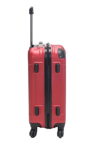 Shop Kenneth Cole Out Of Bounds 20" Hardside Carry-on Luggage In Scarlet Red