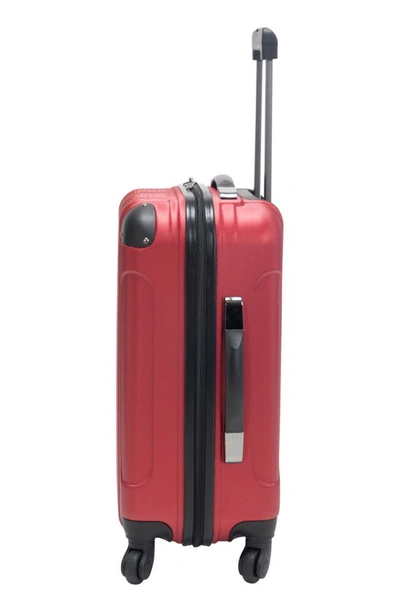 Kenneth Cole Out Of Bounds 20" Hardside Carry-on Luggage In Scarlet Red