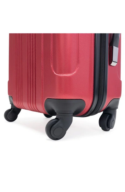 Shop Kenneth Cole Out Of Bounds 20" Hardside Carry-on Luggage In Scarlet Red