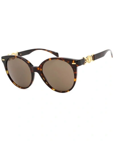 Shop Versace Women's Ve4442 55mm Sunglasses In Brown