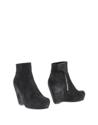 Shop Rick Owens Ankle Boot In Steel Grey