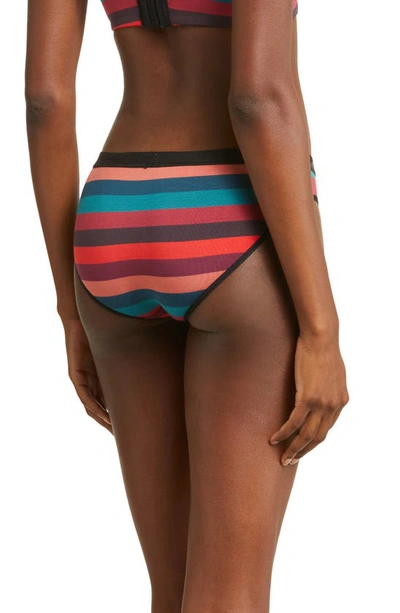 Shop Meundies Bikini In Bright Stripes