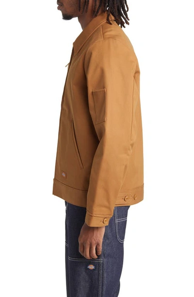 Shop Dickies Eisenhower Water Repellent Insulated Jacket In Brown Duck