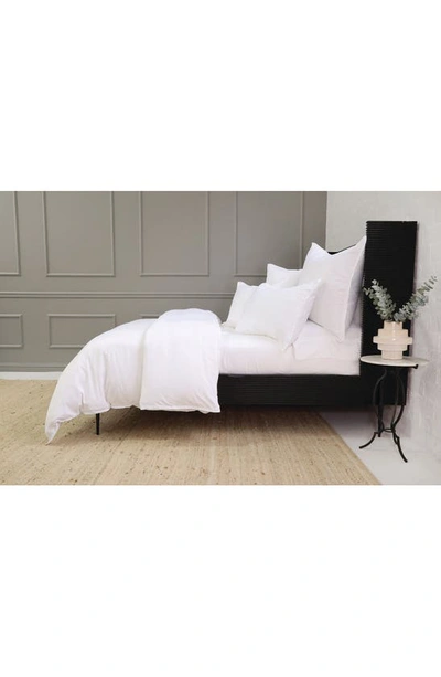 Pom Pom At Home Langston Sateen Duvet Cover & Sham Set In White