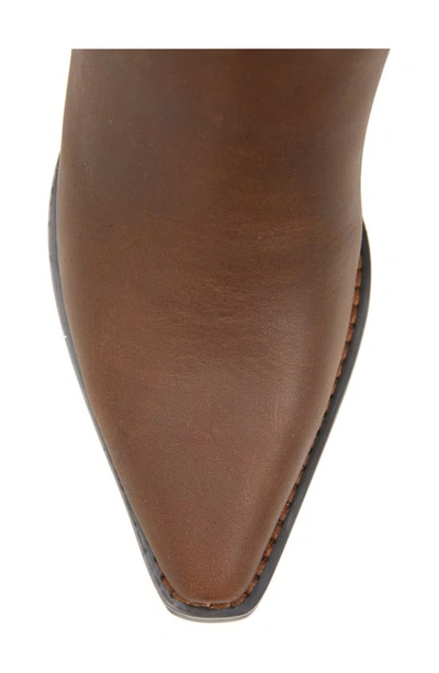 Jeffrey Campbell Dagget Western Boot In Brown Distressed