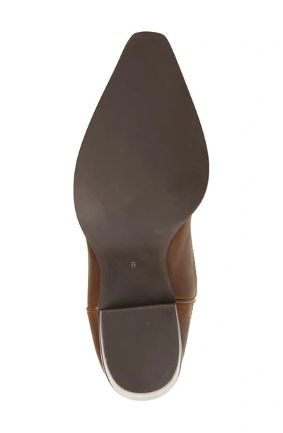 Jeffrey Campbell Dagget Western Boot In Brown Distressed