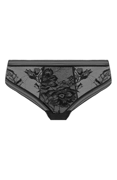 Shop Fantasie Fusion Lace Brazilian Panties In Black