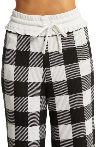 Honeydew Intimates Snowed In Pajamas In Ivory Check