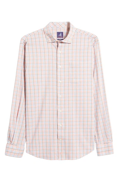 Shop Johnnie-o Cary Prep-formance Check Button-up Shirt In Starfish