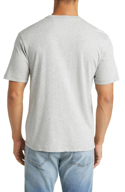 Shop Johnnie-o Dale Heathered Pocket T-shirt In Heather Gray