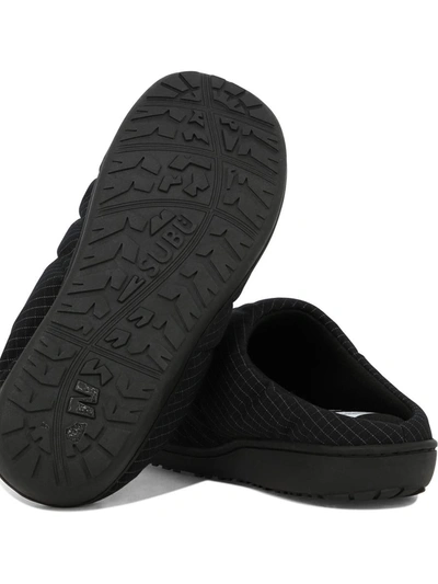 Shop And Wander " X Subu Reflective Rip" Slippers In Black