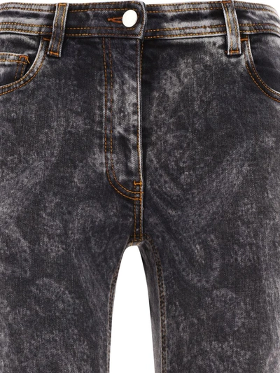 Shop Etro Skinny Paisley Jeans In Grey