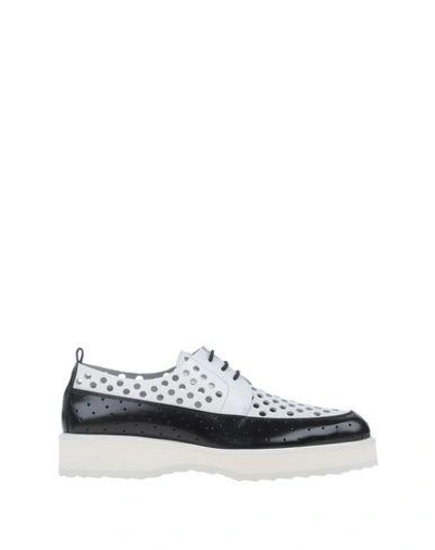 Shop Pierre Hardy Lace-up Shoes In White