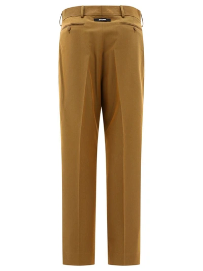 Shop Palm Angels Wide Tailored Trousers In Brown