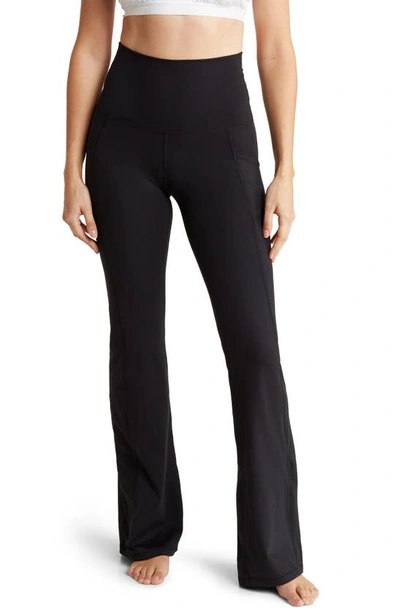 Yogalicious Tribeca Lux High Waist Super Yoga Pants In Black
