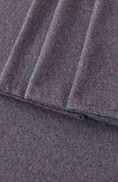 Woven & Weft Heathered Turkish Cotton Flannel Sheet Set In Heathered Acai Purple