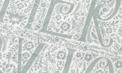 Woven & Weft Turkish Cotton Windowpane Printed Flannel Sheet Set In Grey Holiday Words