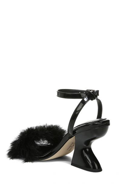 Circus Ny Brenna Feather Ankle Strap Sandal In Black