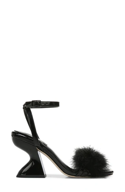 Circus Ny Brenna Feather Ankle Strap Sandal In Black