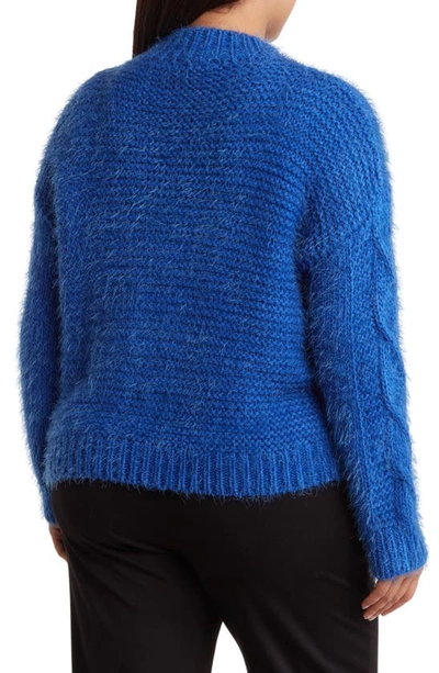 Shop Renee C Crewneck Pullover Sweater In Royal Blue