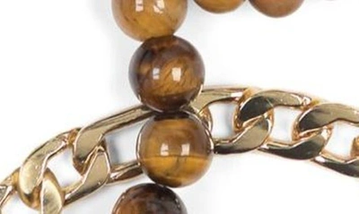 Shop American Exchange Set Of 5 Assorted Bracelets In Gold/ Brown