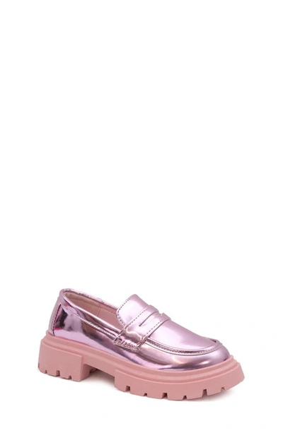 Shop Yoki Kids' Penny Loafer In Pink